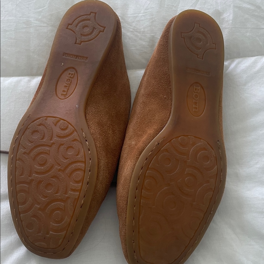 Born Tan Suede Slip-On Loafers - Picture 2 of 3
